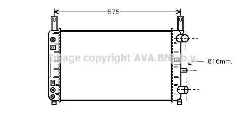 AVA QUALITY COOLING Радиатор, охлаждение двигателя FD2118